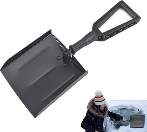 Pelle à neige pliable, pelle à neige pour allée | Pelle à neige ergonomique - Pelle utilitaire ergonomique robuste pour le déneigement, pelle de camping multifonctionnelle robuste avec sac de transpor