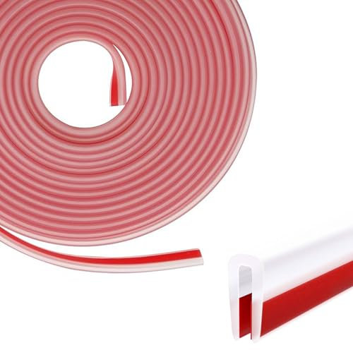 Protection Bord de Tole : 0,5-2 mm Joint en Caoutchouc de Protection des Bords en Forme de U pour Tôles, Portes de Voiture, Plaques Métalliques, 3 mètres de Long
