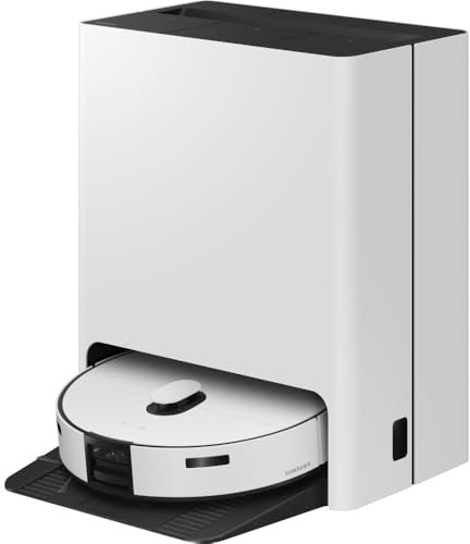 SAMSUNG Robot Aspirapolvere VR7MD97714G Jet Bot Combo AI, Clean Station Steam+, AI Object Recognition, Carpet Care, Controllo Wi-Fi, Potenza 1200W, Satin Greige (Reacondicionado)