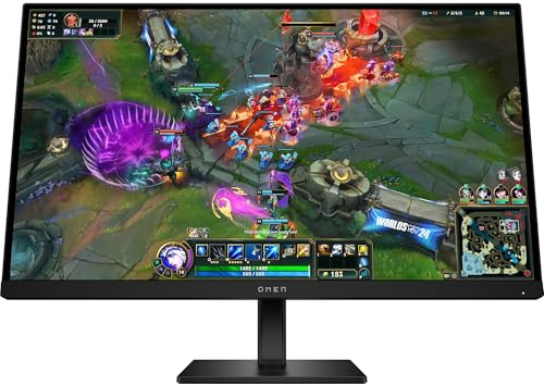 HP OMEN 27 inch QHD 280Hz Gaming Monitor - 27qs G2 | aRGB Lighting | Dual 3W Speakers | OMEN Light Studio | Console Compatible | Adjustable stand | Joypad OSD Button | Integrated Cable Management