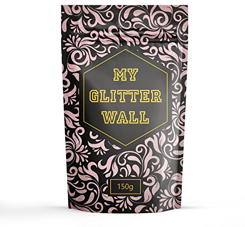 Baby Pink 150G My Glitter Wall Glitter for Emulsion Paint + Socket- Glittery Wall Decorations - Paint Additive for Ceilings, Wood, Matt, Gloss - Perfect for Indoors and Outdoors Set