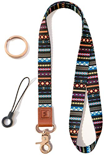 SENLLY Schlüsselband für Schlüssel, Originellem Musterdesign Ausweishülle Umhängeband