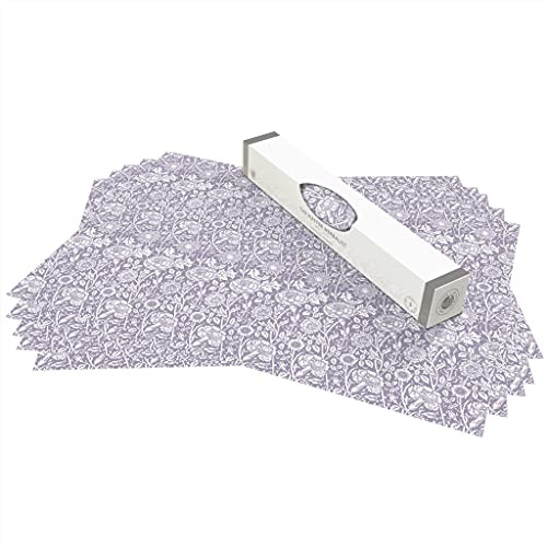 The Master Herbalist Fragrant Lilac Scented Drawer Liners in a Purple William Morris Design | Pack of 5 Sheets (Rolled) | Contains Essential Oils | Made in UK