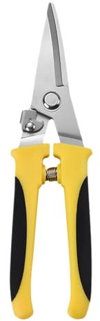 DOITOOL Multipurpose Heavy Duty Scissors: Metal Cutting Scissors Straight Shears with Non-Slip Comfort Handle One-Hand Operation for Branches Cables Wires Carton