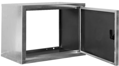 Cassetta Coibentata per Contatore Acqua in Lamiera Zincata – Spessore 6/10 – Dimensioni 40x50x25cm – Dotata di chiave