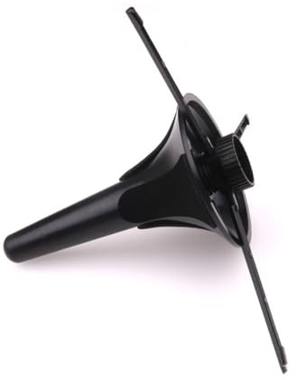 LALADEFIEE Trípode Plegable para Trompeta en Color Negro Base de 3 Patas Metálicas, Soporte Estable y Desmontable para Instrumento de Viento Portátil