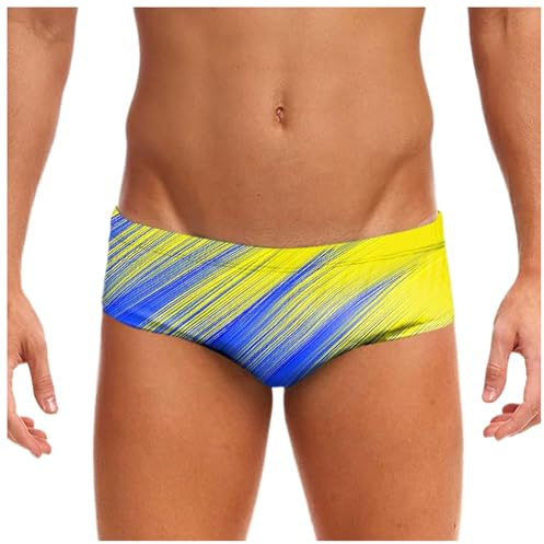 Costume Uomo Piscina - Costume da Bagno Uomo Elasticizzato con Fascia Stampata 3D per Nuoto e Tempo Libero Estivo