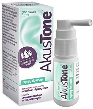 AKUSTONE Spray - 15 ml - Earwax auricular - Wax Plugs.