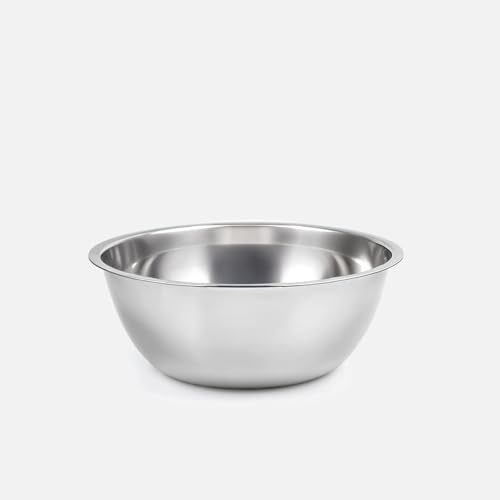 WINSOME Stainless Steel Mixing Bowl 2.2 litres | Best for Baking & Mixing Ingredients Like Eggs, Salad, Veggies, Fruits, Doughs, Sauces | Can Also Be Used for Serving (24cm X 9cm)