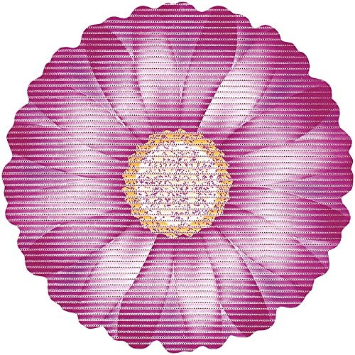 matches21 Weichschaum-Bodenbelag NOVA Sky Antirutschmatte Weichschaummatte Küche Bad Gänseblümchen rosa Ø 67 cm