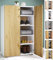 VCM Holz-Schuhschrank | Maße: H. 110 x B. 70 x T. 39 cm | Allzweckschrank | 5 Fächer | 2 Drehtüren– Lona