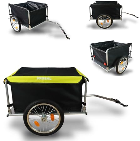 FROSAL Fahrradanhänger Hugo Anhänger Fahrrad Lastenanhänger Transport Kupplung