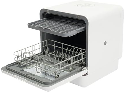 Vier Waschmodi Mini GeschirrspüLer GroßEs FassungsvermöGen TischgeschirrspüLer Tragbarer KompaktgeschirrspüLer SpüLmaschine Freistehen Dishwasher SpüHlmachaschinen GeschirrspüLmaschine SpüLmaschinen
