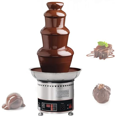 Chokladfontän I Rostfritt Stål,Chokladfontän För Fest,Digital Display,Arbeta Kontinuerligt I 12 Timmar,För Smält Ost Queso Godis Och Likör,6tiers