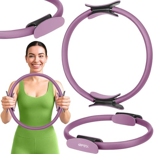 Gymtek Anneau Pilates, Pilates Accessoires Femme Anneaux Gymnastique Pelvien Appareil pour Muscler Le Périnée Femme, Ring Fit Appareils Musculation pour Exercices de Resistance