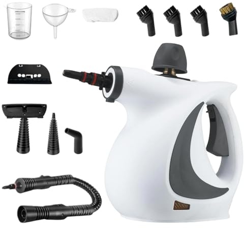 Limpiador A Vapor Para El Hogar - Limpiadora De Vapor Portátil Para Hogar - Máquina Eléctrica Con 12 Accesorios Para Tapicería Muebles Suelos Zona Mascotas Ropa Alfombras Detallado Auto Tela Sofá,Para