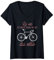 Femme Vélo De Route Athlète Sport Cyclisme Cycliste Loisir Vélo T-Shirt avec Col en V