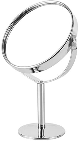 NIDONE Espejo de Maquillaje de Dos Caras Giratorio Espejo de Maquillaje de pie Espejo de sobremesa Espejo cosmético