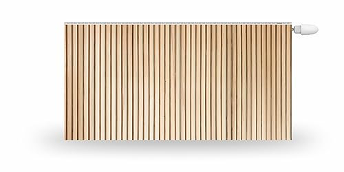 HUBDECO Magnetische Heizkörperverkleidung - 140x60 cm - Magnet Heizkörperabdeckung - Motiv Laminat-Dielen - Wasserdicht Erhöhte Abriebfestigkeit Paneel-Heizkörperabdeckung