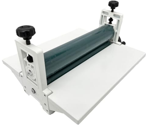 INTBUYING 14 in Manual Cold Roll Laminator, Commercial Professional 0.4 Foldable Roll Laminating Machine for Vinyl, Photo Film, Pictures, and Paintings