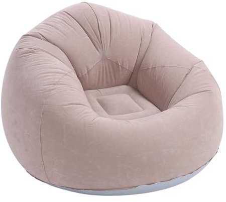 SENECESLI Inflatable Lounge Chair, Portable, Foldable, Eco Friendly PVC, Flocking, Perfect for Living Room, Bedroom, Relaxing