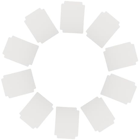 BESPORTBLE 10pcs White Trading Card Dividers Plastic Card Separators for Standard Storage Box Effortless Organization for Board Games Trading