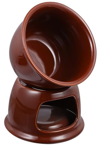 HOLIDYOYO 1ensemble Set De Fondue Céramique Pot à Chocolat Et Fromage Aux Températures Pour Dîners Et Après-