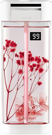 Aromatherapy Essential Oil Diffuser | 4-Speed Adjustable Automatic Air Freshener | Waterless Scent Diffuser for Home, Bathroom & Toilet with 2x230ml Oils