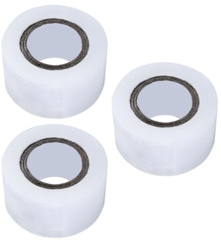 TOYZFRIENDY 3 rollos Película Autoadhesiva Transparente para Embalaje de Alimentos Film PE para Envolver Verduras de Film Retráctil para Empaque Seguro y Económico