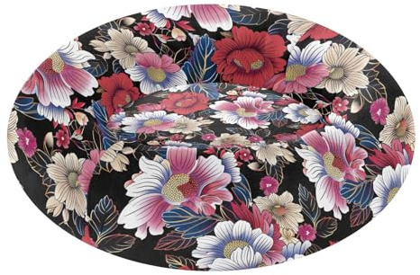 Levande japansk stil blommor husdjur kattbädd avtagbar och tvättbar fluffigare ortopedisk hundbädd för liten storlek husdjurstillbehör