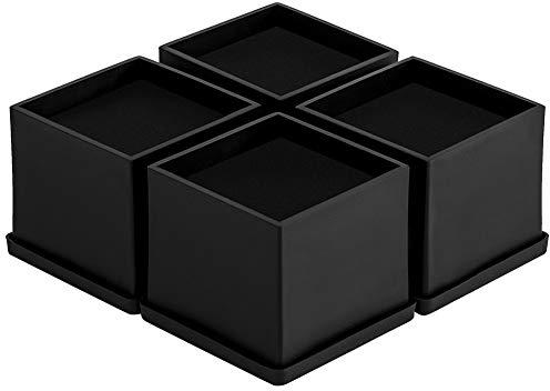 Uping 4er-Set Möbelhöhe erhöhen Tischhöhe erhöhen Möbelerhöher höhenverstellbar Betterhöhung Möbelerhöhung Tischerhöher Elefantenfuß Bed Riser (5cm/2 inch)