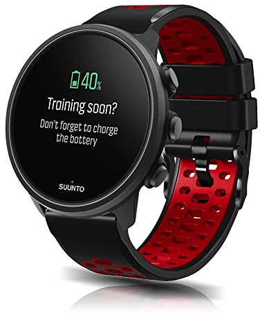 KoGiio 24 mm silikonrem för Suunto 9/7/9 Baro/D5 / Spartan Sport, svettbeständig, andningsbar, vattentålig, sportstängning klockarmband