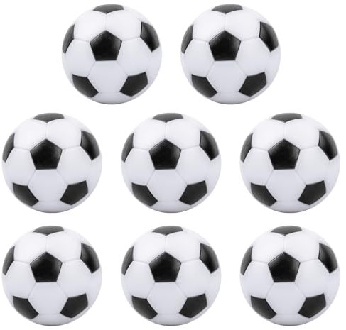 Tischfussball Bälle, Tischkicker Bälle, 8 Stück Kickerbälle 32mm, Tischfußballspiel Zubehör, Ersatzball Tischfußball