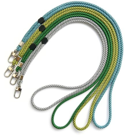 bärge.band® halsband/bärrem med karbinhakar, 4 mörka mönster