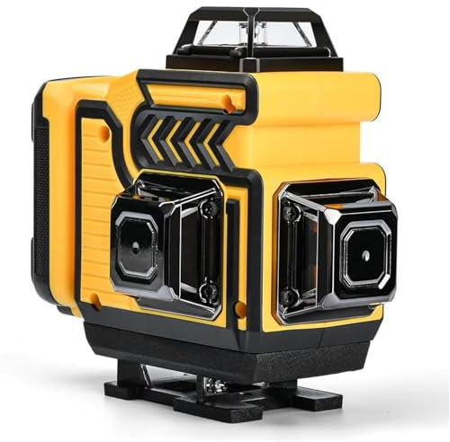 Nivel Laser - cjumel 4D 16 líneas Nivel Láser, 4 x 360 ° Verde Autonivelante Niveles Láser con Mando a Distancia, 5000 mah Batería