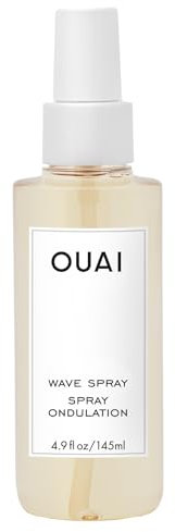 OUAI Wave Spray - Coconut Oil & Rice Protein Texture Mist for Voluminous Beach Waves with Shine - Paraben Free, Safe for Color & Keratin-Treated Hair (4.9 fl oz)