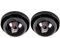 Cámaras de Simulada, SeeKool Falsa Dummy Cúpula Cámara Simuladas para Seguridad Interior Exterior con LED Luz Roja Intermitente, Vigilancia Cámara Simulada CCTV, con Pegatina, Negro