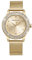 TREEWETO Damenuhr Analog Quarz Armband Armbanduhr Kristall Mesh Edelstahl Gürtel Damen Quarz Diamant Klassische Mode Romantisch Gold