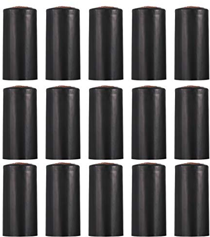 TOYANDONA 100Pcs Black PVC Wine Bottle Shrink Capsules - Airtight Heat Shrink Wrap for Wine Preservation, Home Bar & Cellars - Seal Bottle Tops for Dustproof & Leakproof Storage