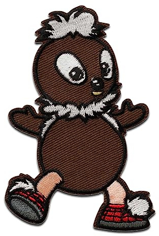 Mono-Quick Sandmännchen Pittiplatsch - Aufnäher, Bügelbild, Aufbügler, Applikationen, Patches, Flicken, zum aufbügeln, Größe: 8,6 x 5,9 cm