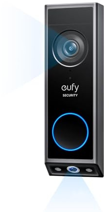 eufy Security Video Doorbell E340 (Battery Powered), Dual Cameras with Delivery Guard, 2K Full HD and Color Night Vision, HomeBase S380 Compatible, No Monthly Fee
