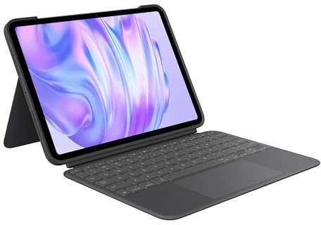 Logitech Combo Touch iPad Pro 11-inch (M4 & M5)(2024 & 2025) Keyboard Case - Detachable Backlit Keyboard with Kickstand, Comfortable Typing, USB Connectivity, Multi-use Mode - Midnight Black