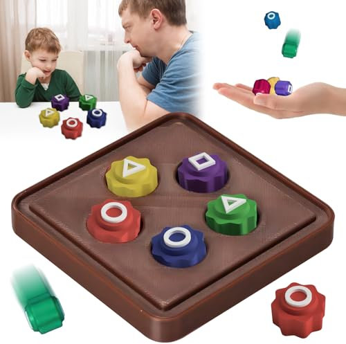 Gonggi Korean Game - Traditionelles Koreanisches Spiel, Gonggi Steine Set, Bunt Kieselstein Spielzeug, Klassisches Hand-Auge-Koordinationsspiel, Tragbares Familien- und Reisespiel (5-teiliges Set)