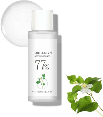 Heartleaf 77% Soothing Toner,Pore Toner Deep Cleanseing Quercetin,Heartleaf 77% Tonique apaisant,apaisant la peau,rafraîchissant,hydratant,purifiant,skincare coreen,hydratant pour peaux sèches (1)