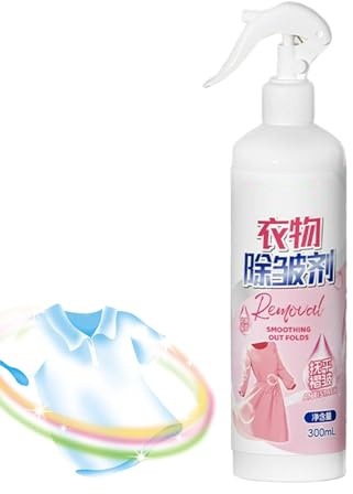 Djowyh utjämnande textilspray, textil antistatisk spray – 300 ml antistatisk textilvård med väldoft i resevänlig flaska för studentboende affärsresa lägenhet