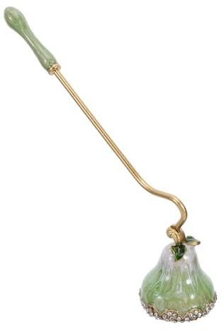 Yardenfun Apagavelas Rústico con Mango Extintor Decorativo para Mechas Herramienta para Apagar Velas sin Salpicaduras Protección contra Quemaduras Limpieza sin Cera para Hogar