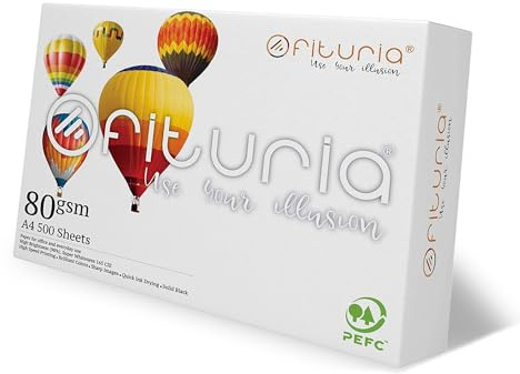 Ofituria Lot de 500 feuilles de papier multifonction pour imprimante A4 Multicolore