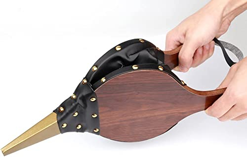 Roysmart Fuelle de burbuja, clavos decorativos dorados, lazo para colgar, fuelle de plástico