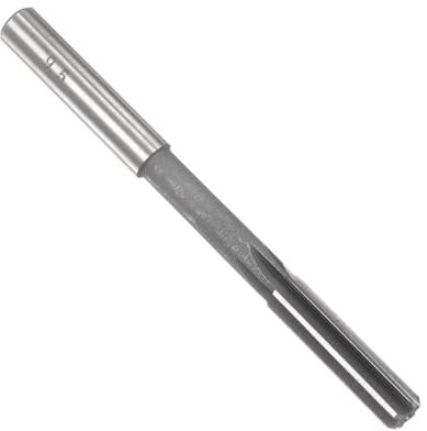 sourcing map Chucking Reamer 9.5mm, H7 HSS Lathe Machine Reamer 6 Straight Flutes, Round Shank Milling Cutting Tool, Metric Reaming Drill Bit for Stainless Steel Metal Hole