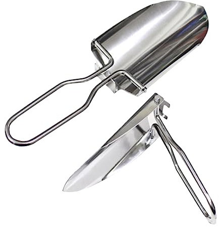 Parliky 2piezas Pala Plegable para Jardín De Jardinería Ligera para Exteriores